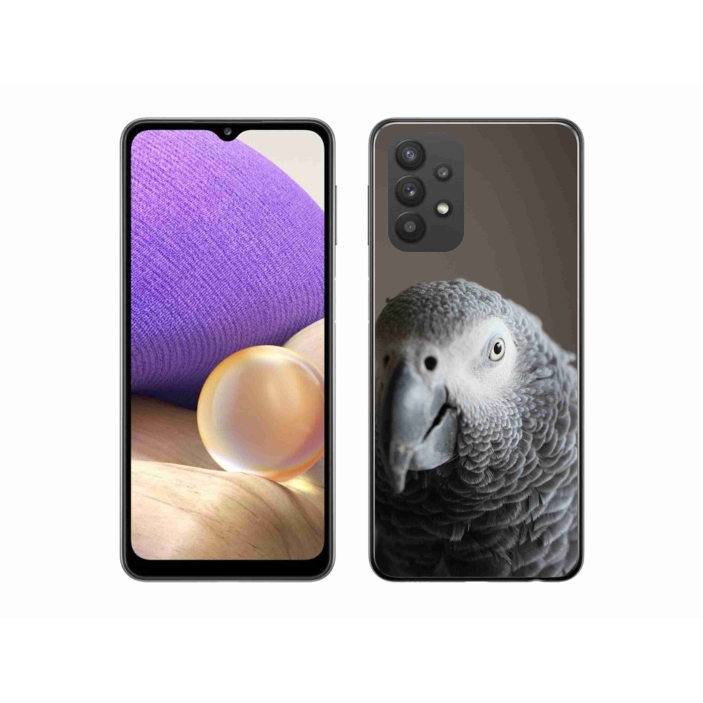 Gelový kryt mmCase na Samsung Galaxy A32 5G - papoušek žako 2