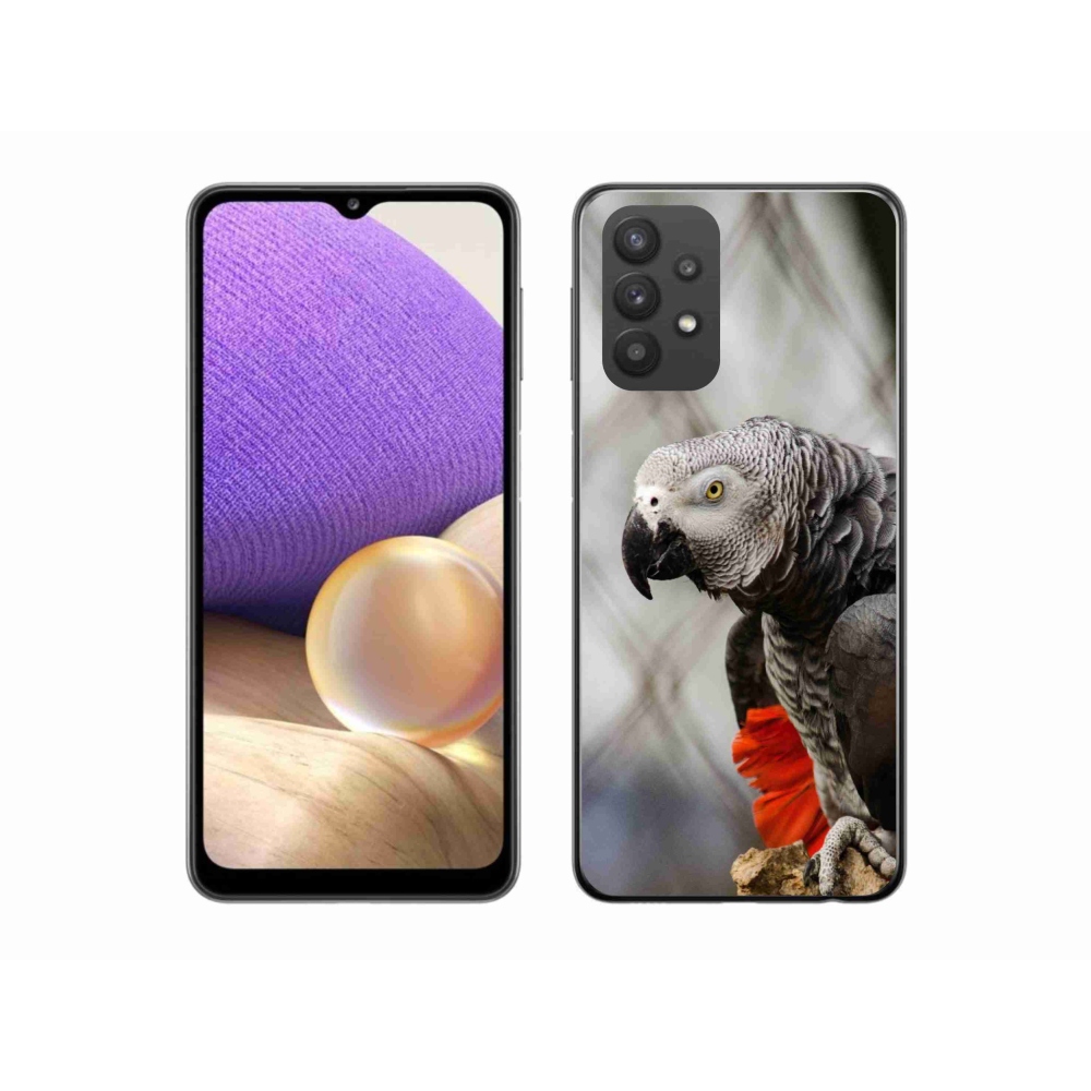 Gelový kryt mmCase na Samsung Galaxy A32 5G - papoušek žako 3