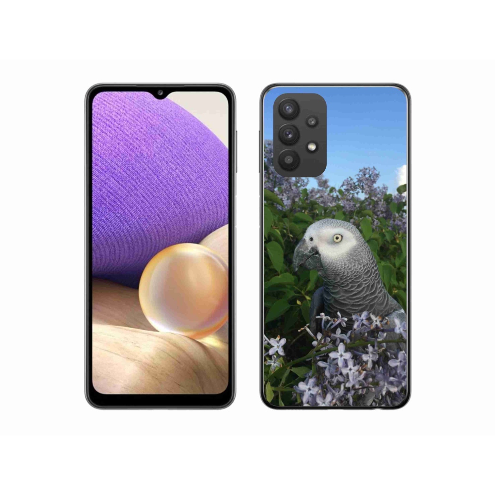 Gelový kryt mmCase na Samsung Galaxy A32 5G - papoušek žako