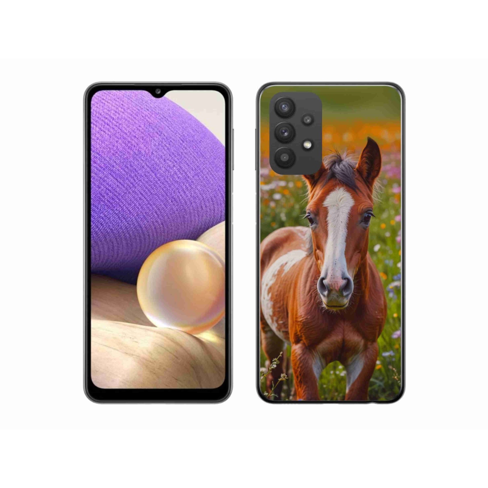 Gelový kryt mmCase na Samsung Galaxy A32 5G - roztomilé hříbě