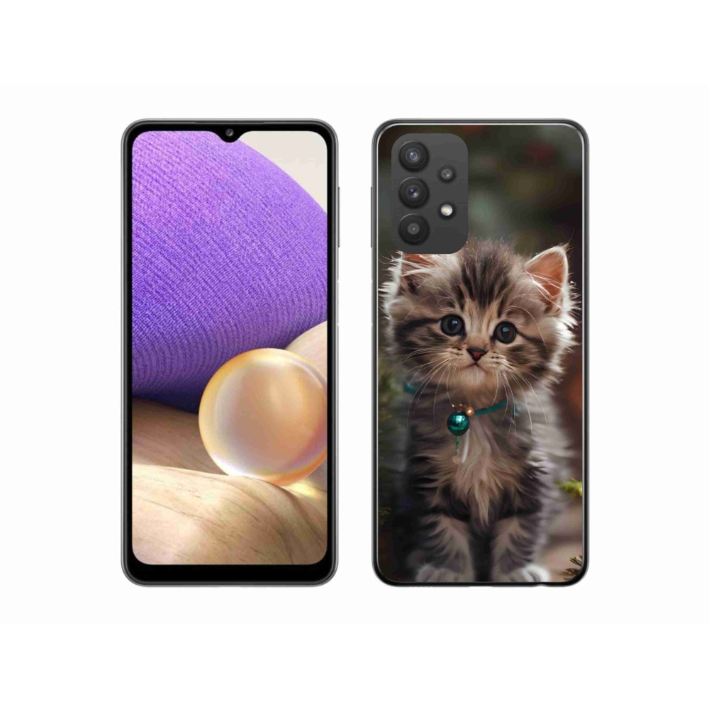Gelový kryt mmCase na Samsung Galaxy A32 5G - roztomilé kotě 11