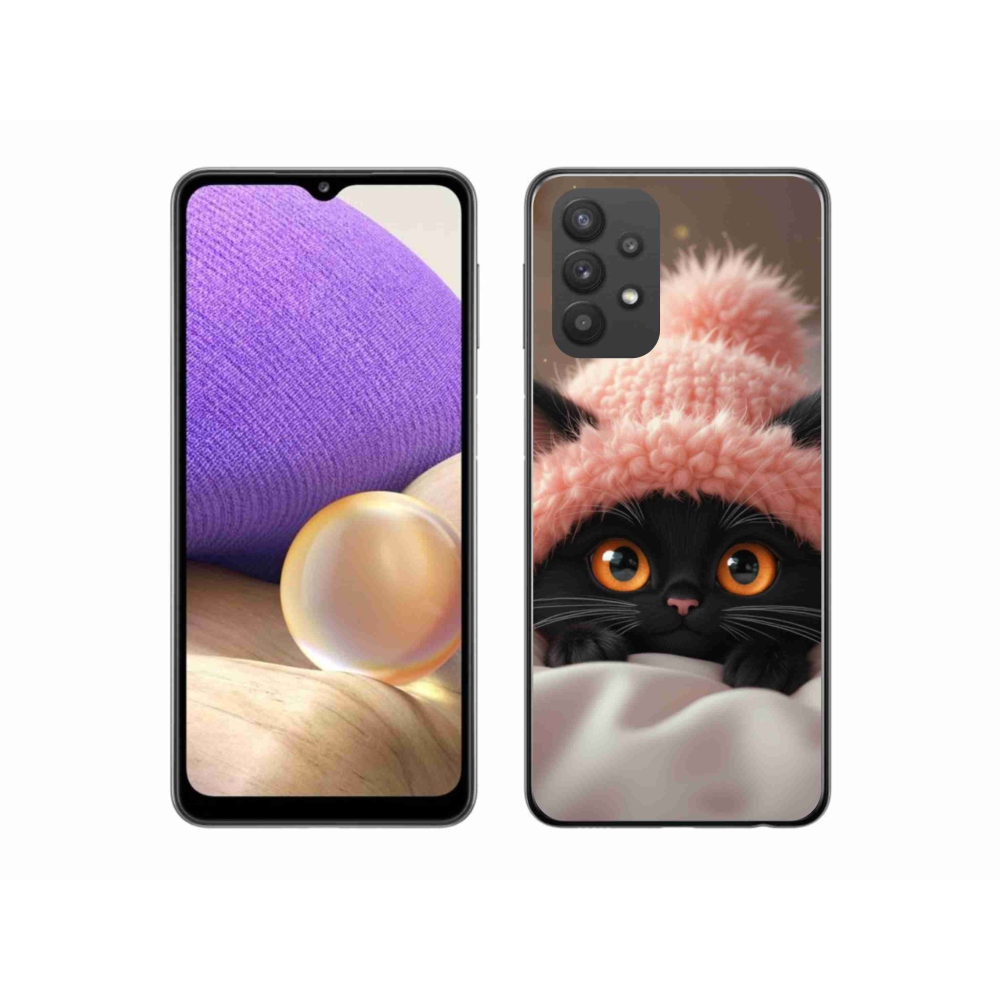 Gelový kryt mmCase na Samsung Galaxy A32 5G - roztomilé kotě 7