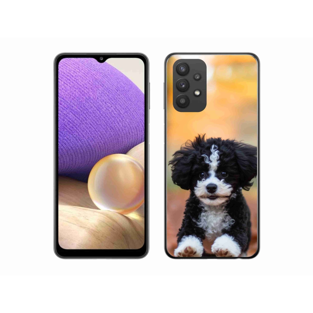 Gelový kryt mmCase na Samsung Galaxy A32 5G - roztomilé štěně 2