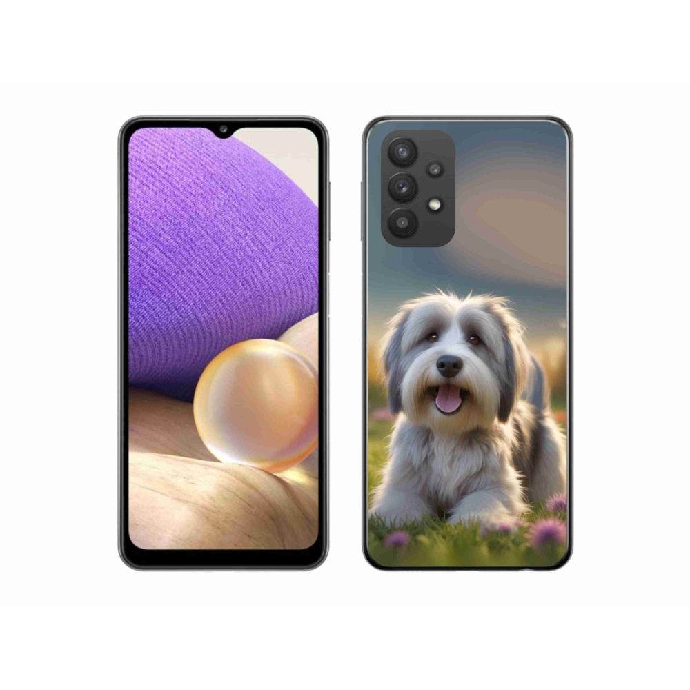 Gelový kryt mmCase na Samsung Galaxy A32 5G - roztomilý havanský psík