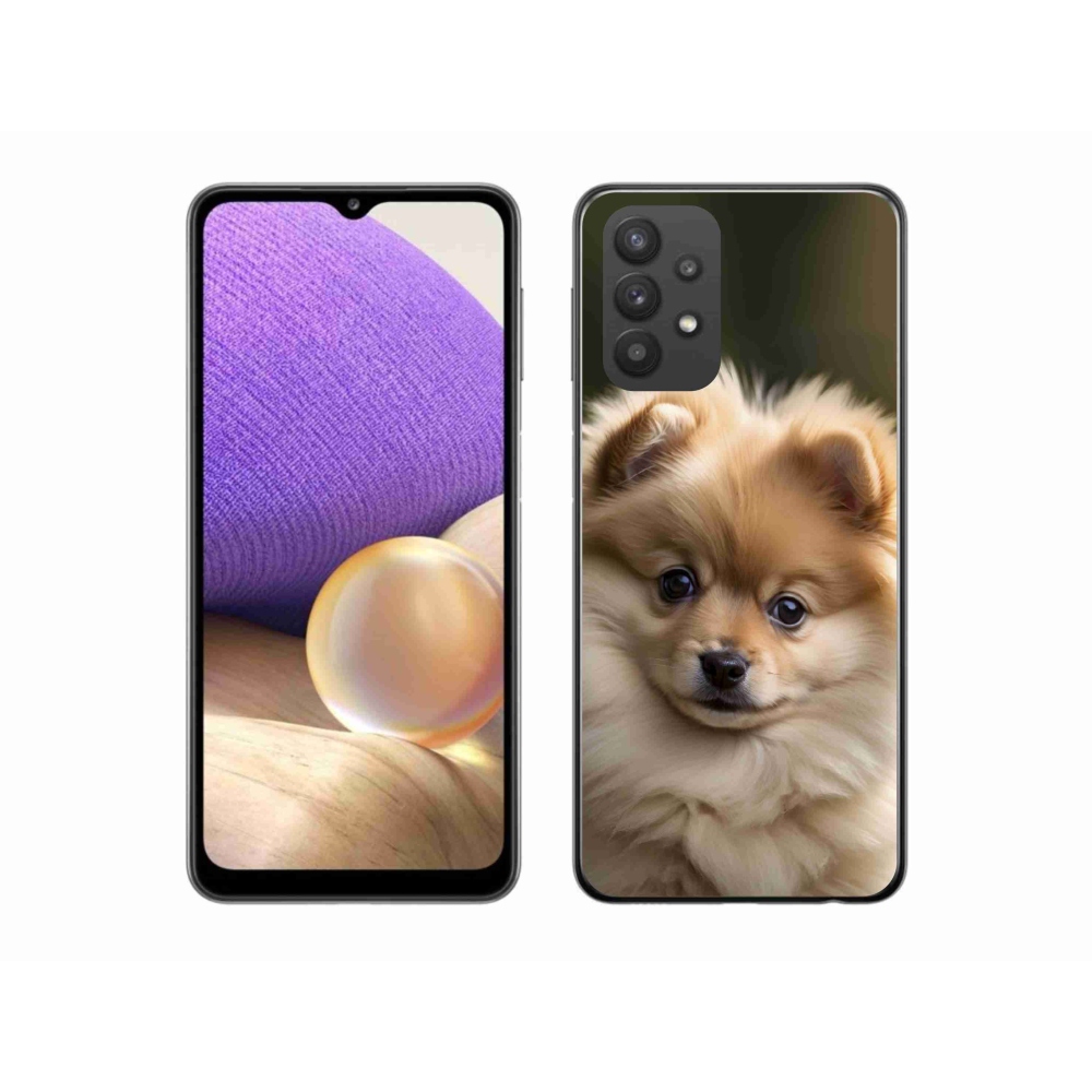Gelový kryt mmCase na Samsung Galaxy A32 5G - roztomilý pomeranian 2