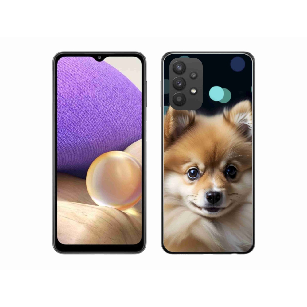 Gelový kryt mmCase na Samsung Galaxy A32 5G - roztomilý pomeranian