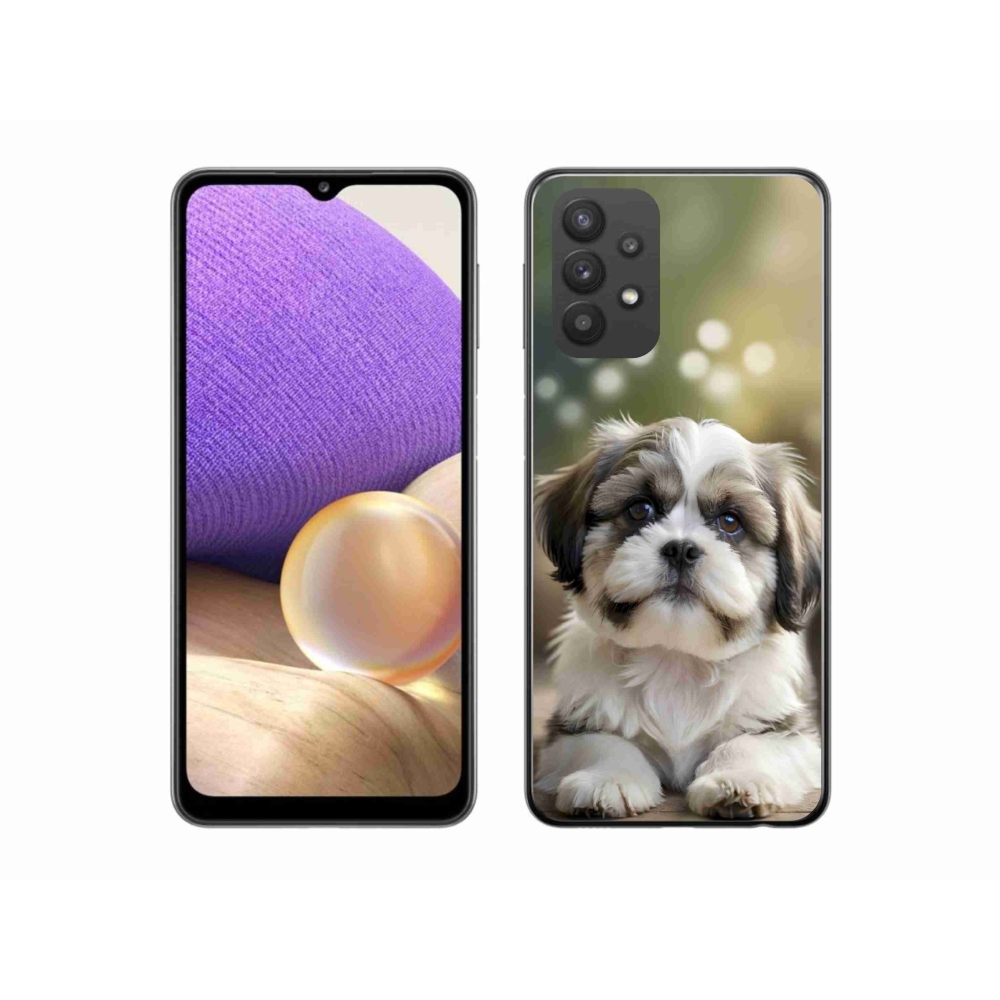 Gelový kryt mmCase na Samsung Galaxy A32 5G - roztomilý shih-tzu