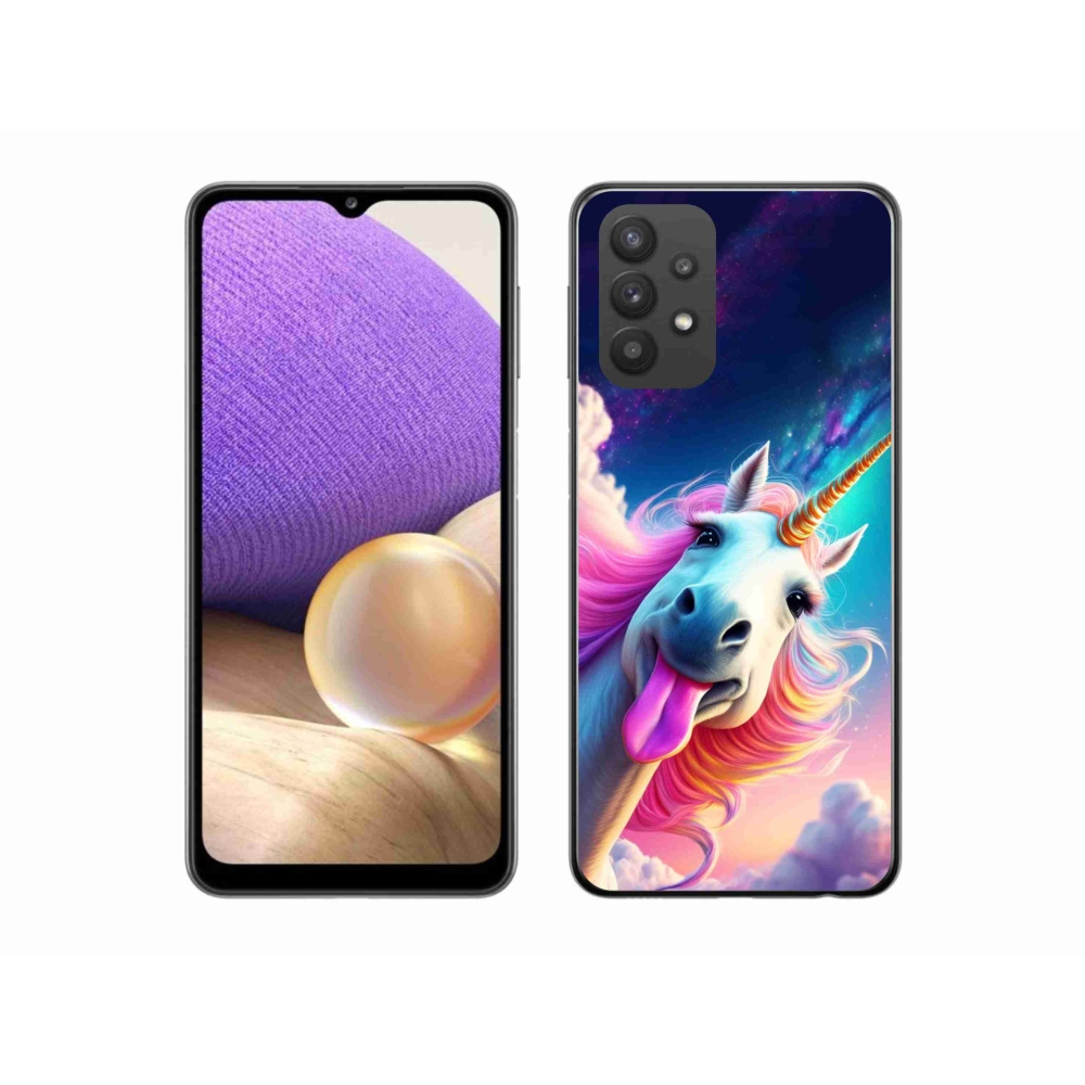 Gelový kryt mmCase na Samsung Galaxy A32 5G - šílený jednorožec