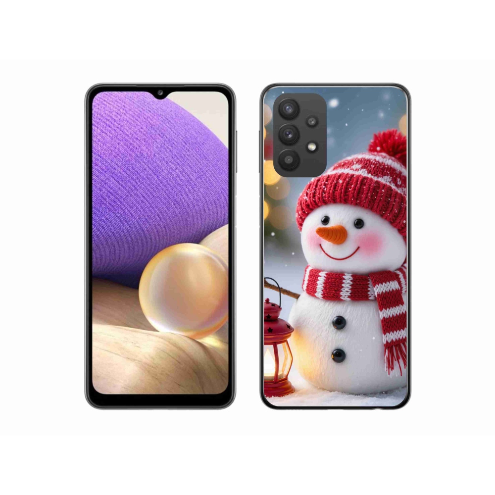 Gelový kryt mmCase na Samsung Galaxy A32 5G - sněhulák 2