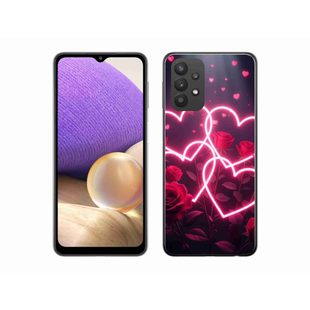 Gelový kryt mmCase na Samsung Galaxy A32 5G - srdce lásky