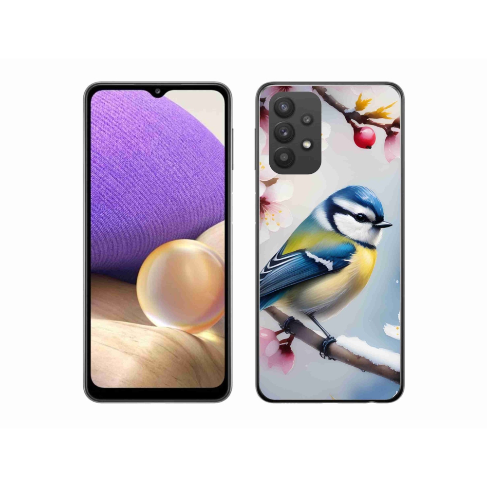 Gelový kryt mmCase na Samsung Galaxy A32 5G - sýkorka