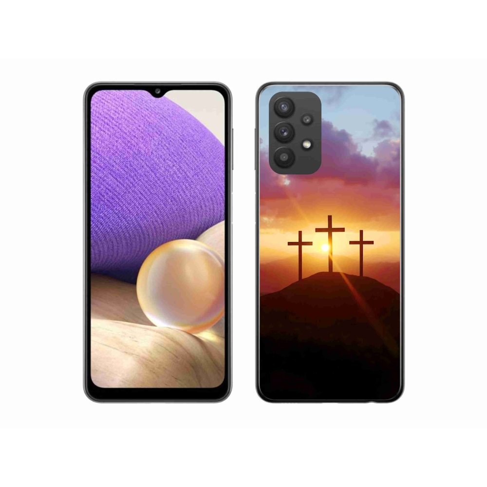 Gelový kryt mmCase na Samsung Galaxy A32 5G - tři kříže