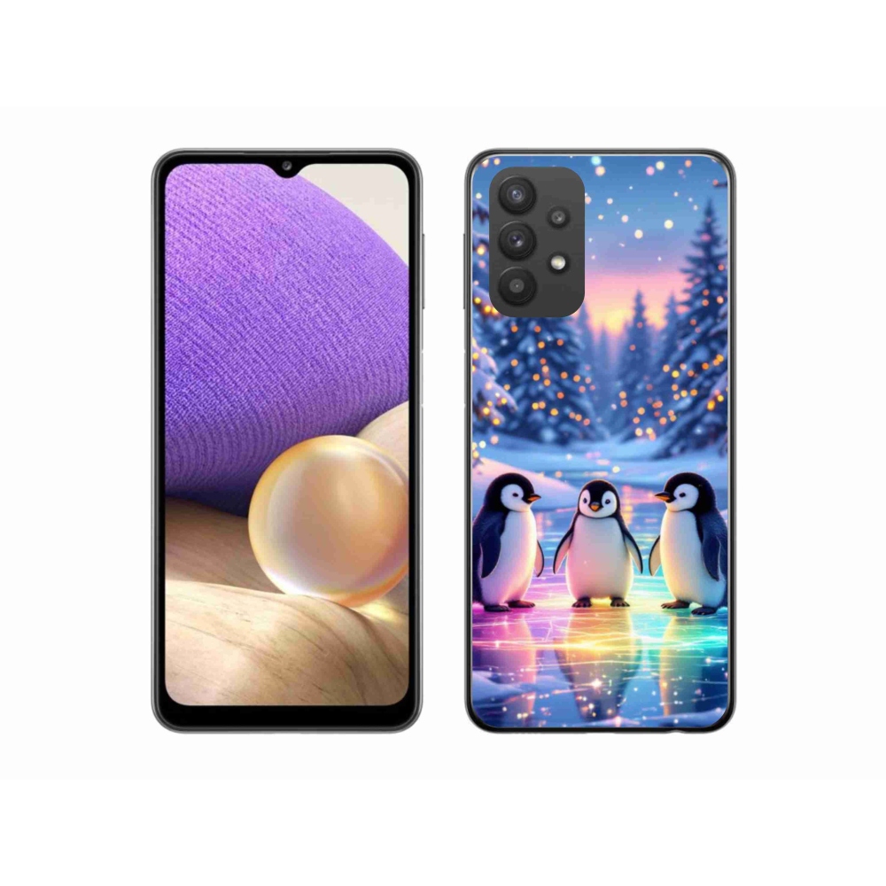 Gelový kryt mmCase na Samsung Galaxy A32 5G - tučnáci