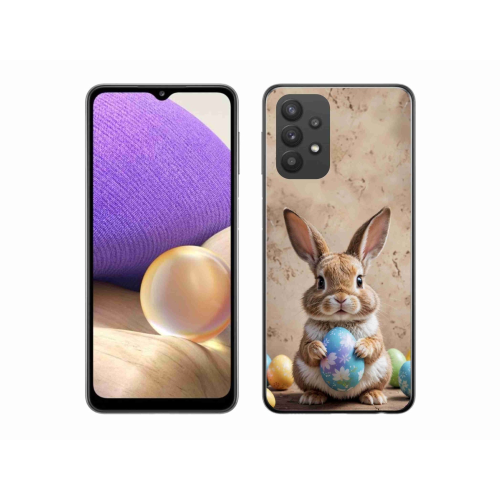 Gelový kryt mmCase na Samsung Galaxy A32 5G - velikonoční králíček