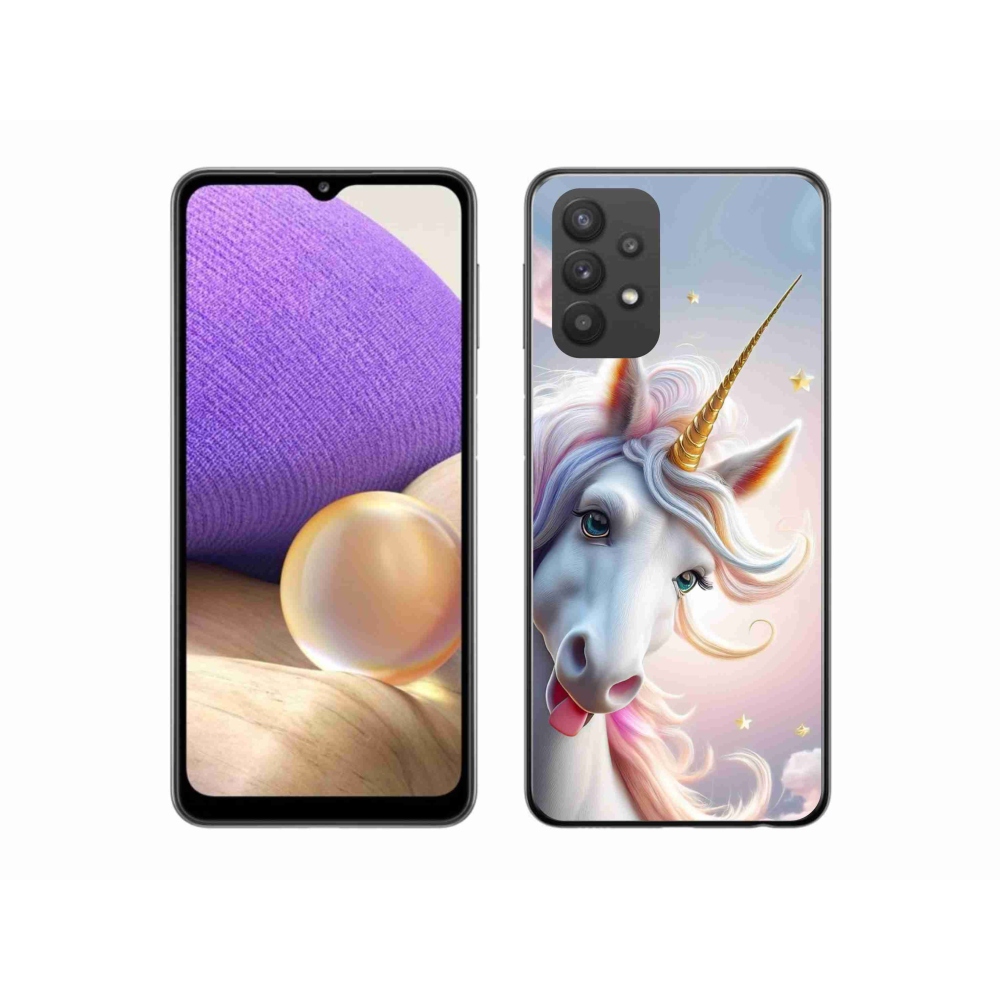 Gelový kryt mmCase na Samsung Galaxy A32 5G - veselý jednorožec