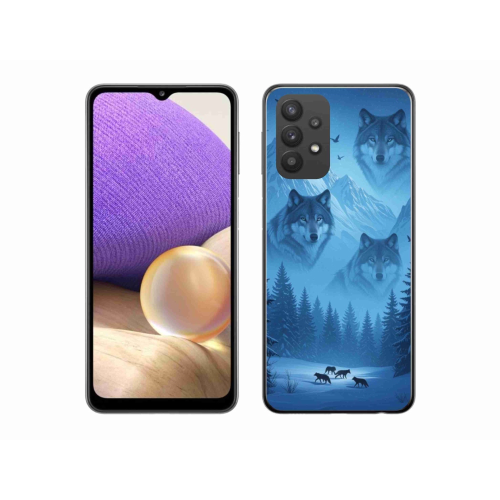 Gelový kryt mmCase na Samsung Galaxy A32 5G - vlčí smečka