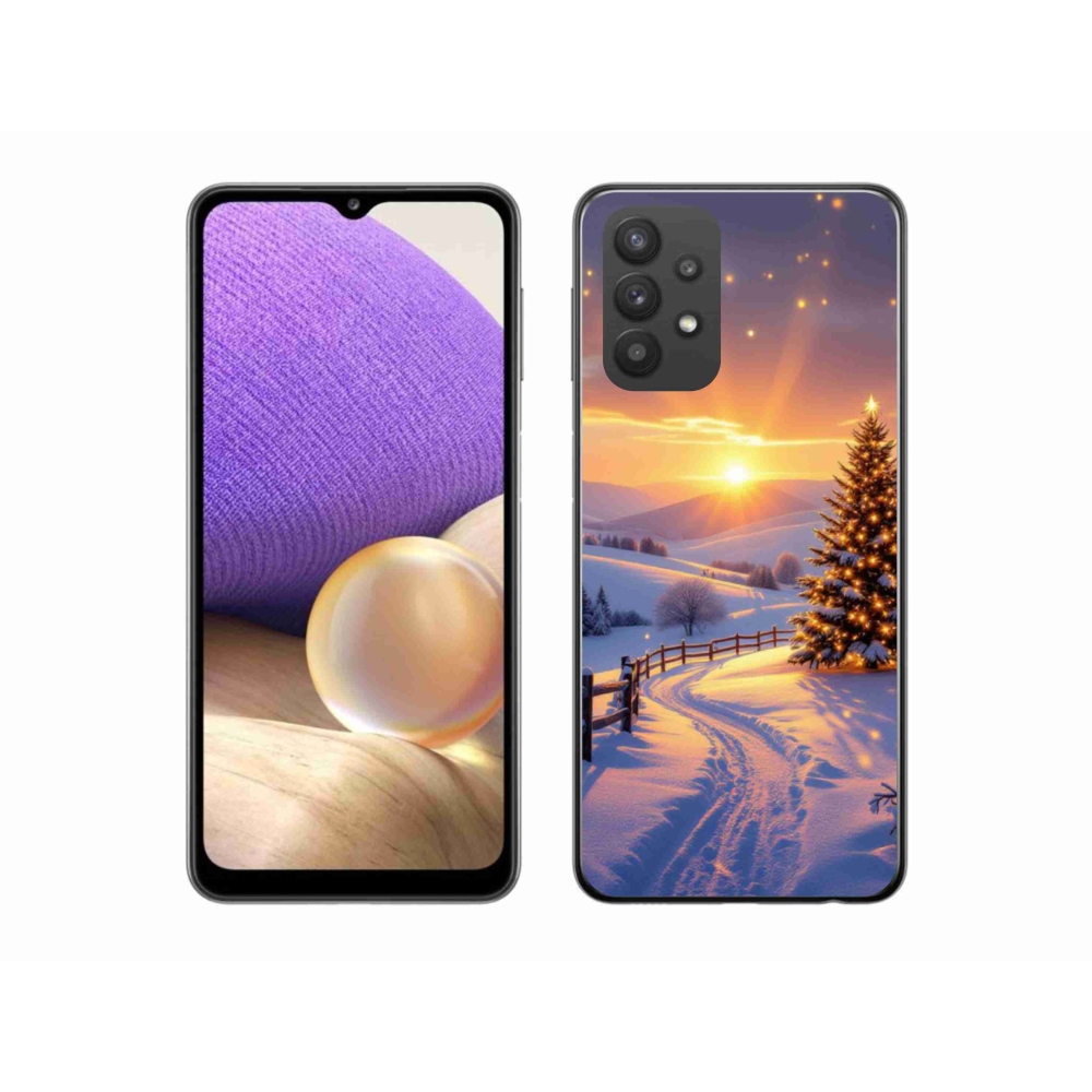 Gelový kryt mmCase na Samsung Galaxy A32 5G - zimní krajina