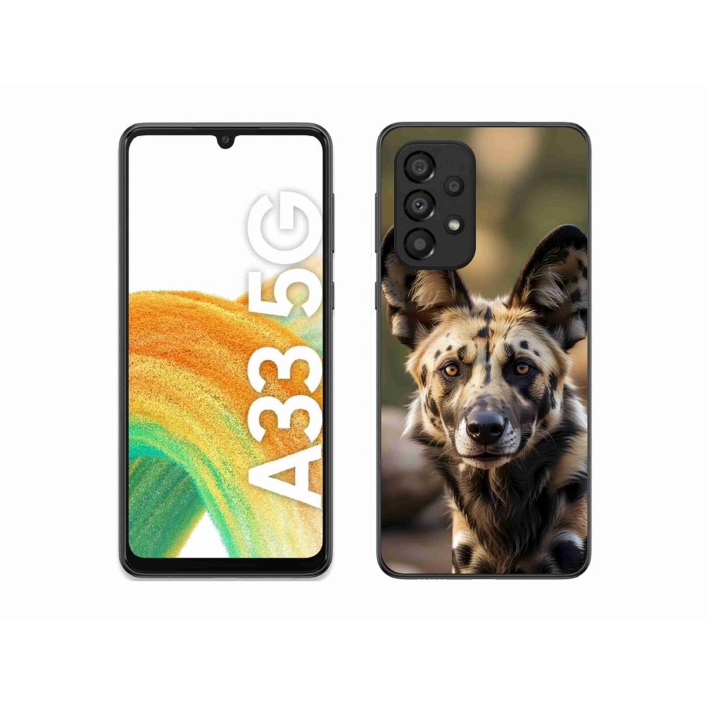 Gelový kryt mmCase na Samsung Galaxy A33 - africký divoký pes