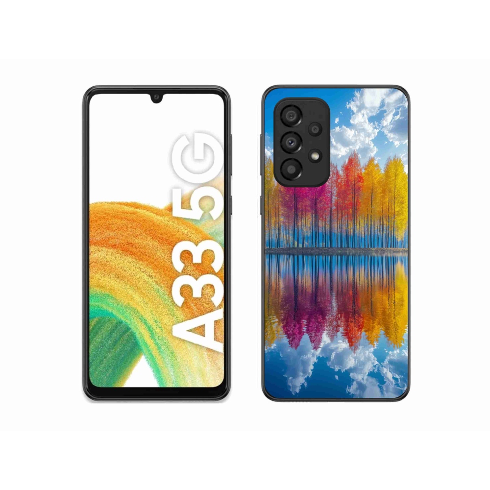 Gelový kryt mmCase na Samsung Galaxy A33 - barevné stromy
