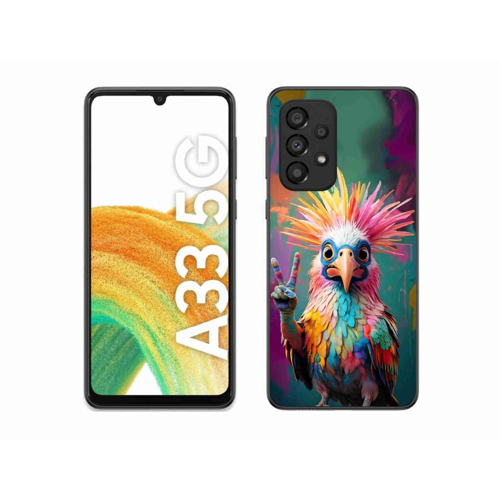 Gelový kryt mmCase na Samsung Galaxy A33 - barevný rebel