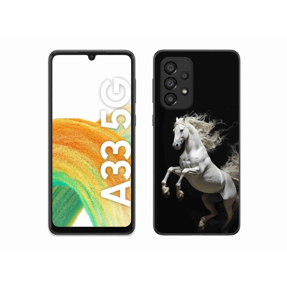 Gelový kryt mmCase na Samsung Galaxy A33 - bílý kůň 4