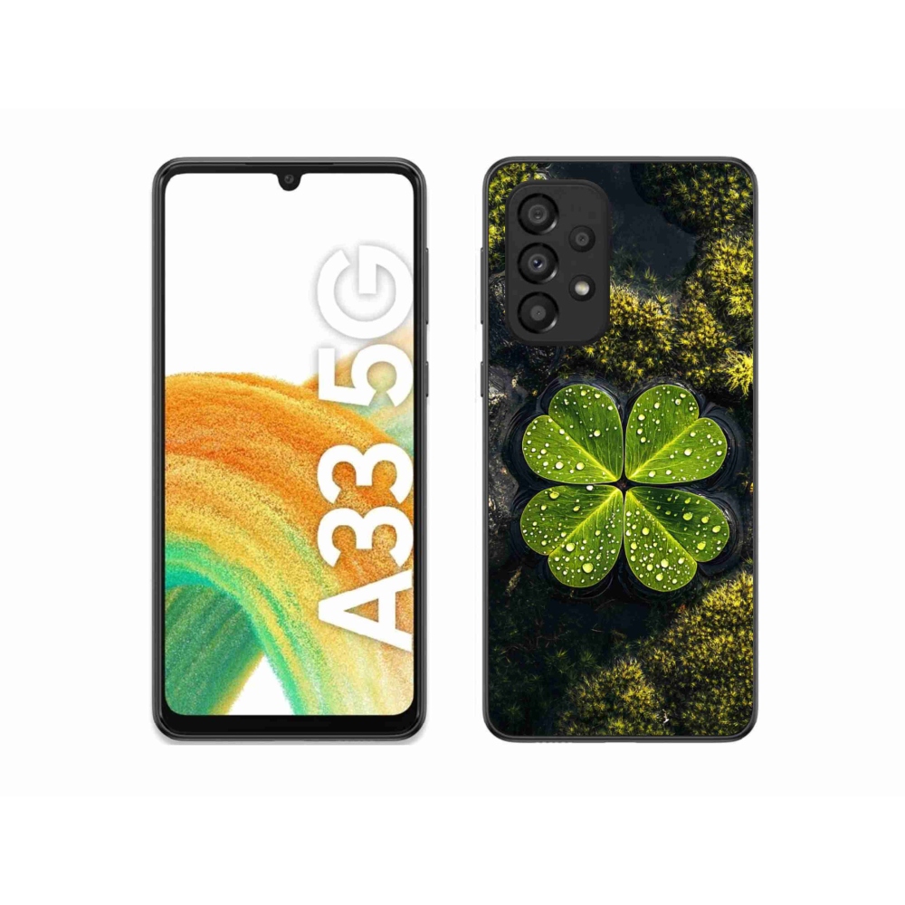 Gelový kryt mmCase na Samsung Galaxy A33 - čtyřlístek
