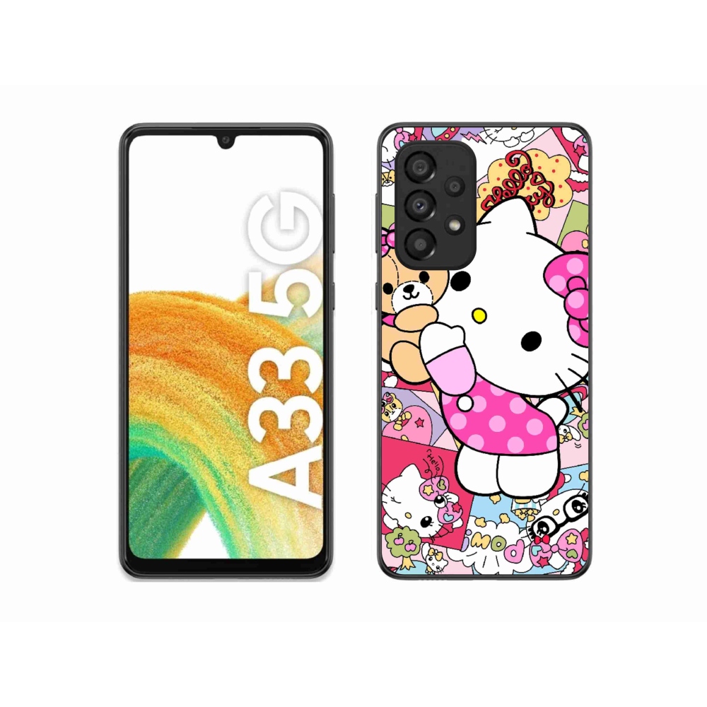 Gelový kryt mmCase na Samsung Galaxy A33 - cute kitty