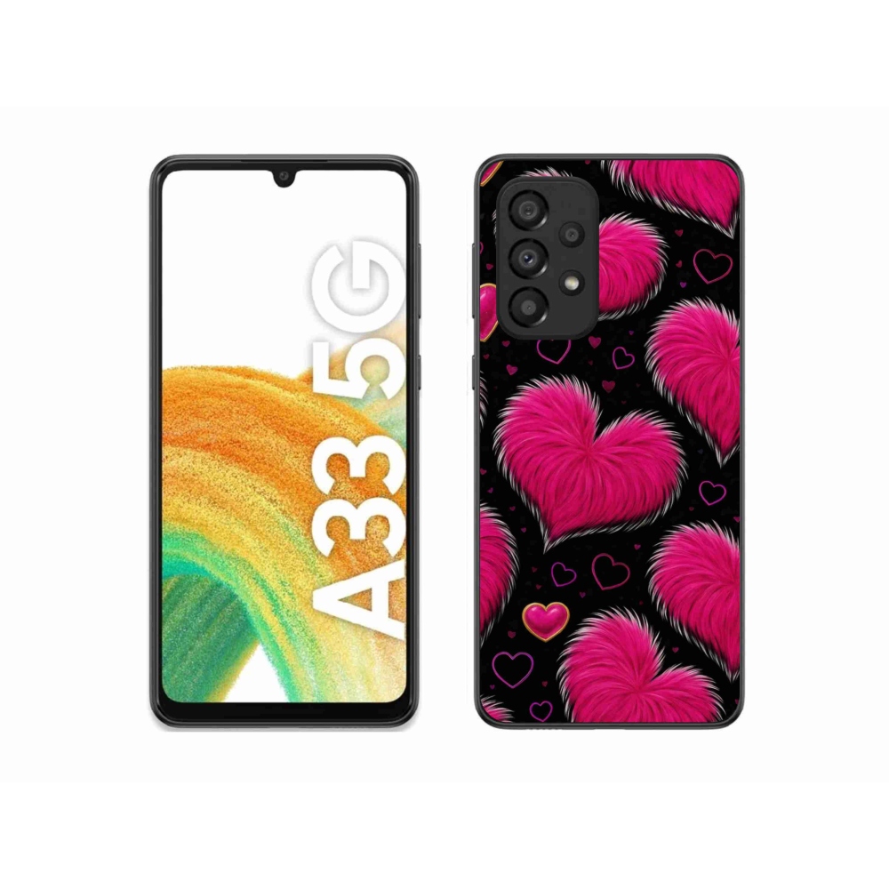 Gelový kryt mmCase na Samsung Galaxy A33 - hebká srdce