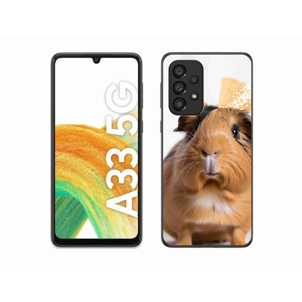 Gelový kryt mmCase na Samsung Galaxy A33 - hnědé morče