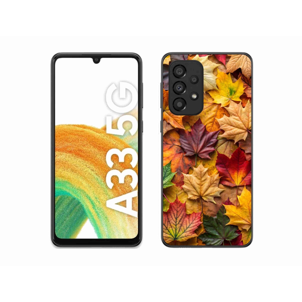 Gelový kryt mmCase na Samsung Galaxy A33 - javorové listy 2