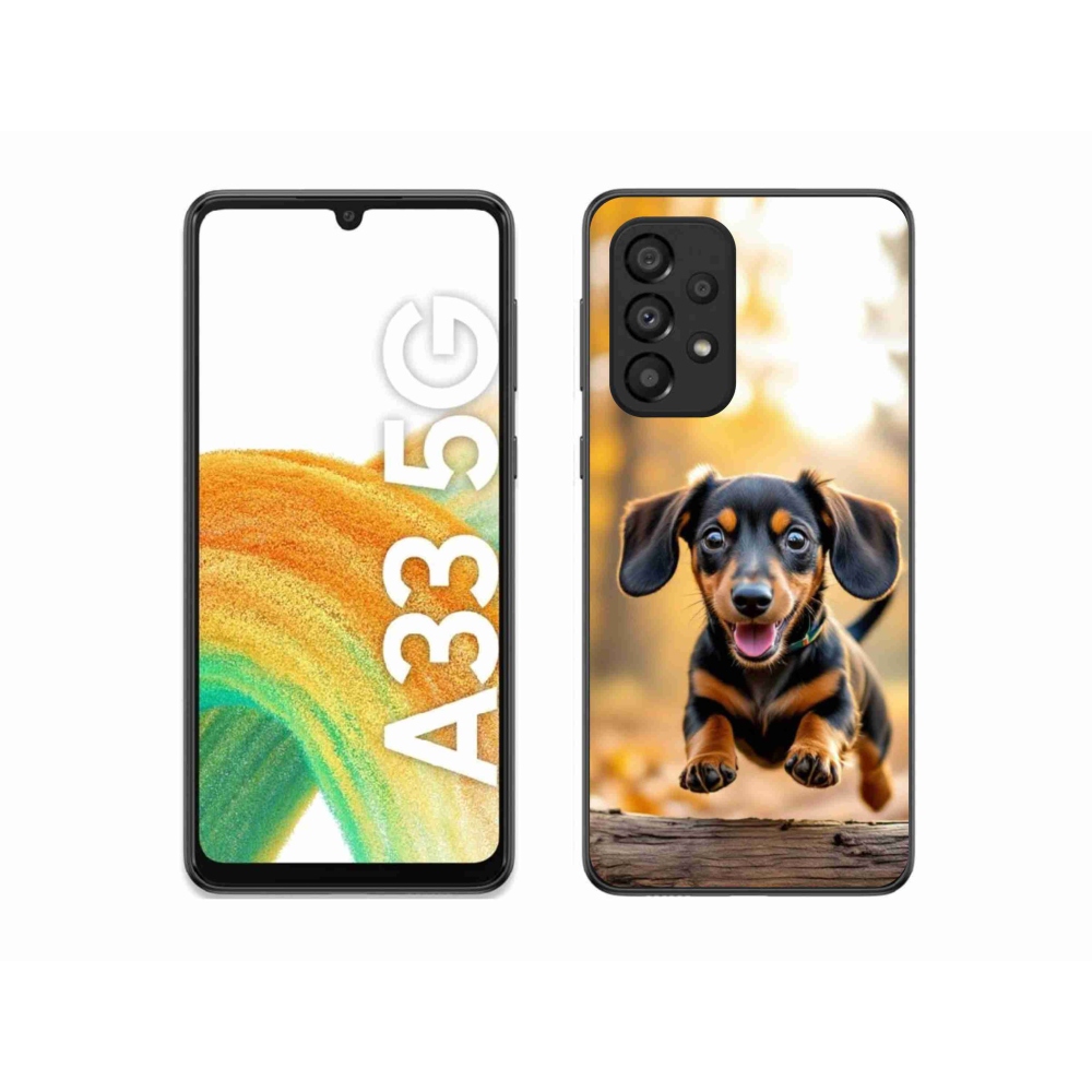 Gelový kryt mmCase na Samsung Galaxy A33 - jezevčík 2