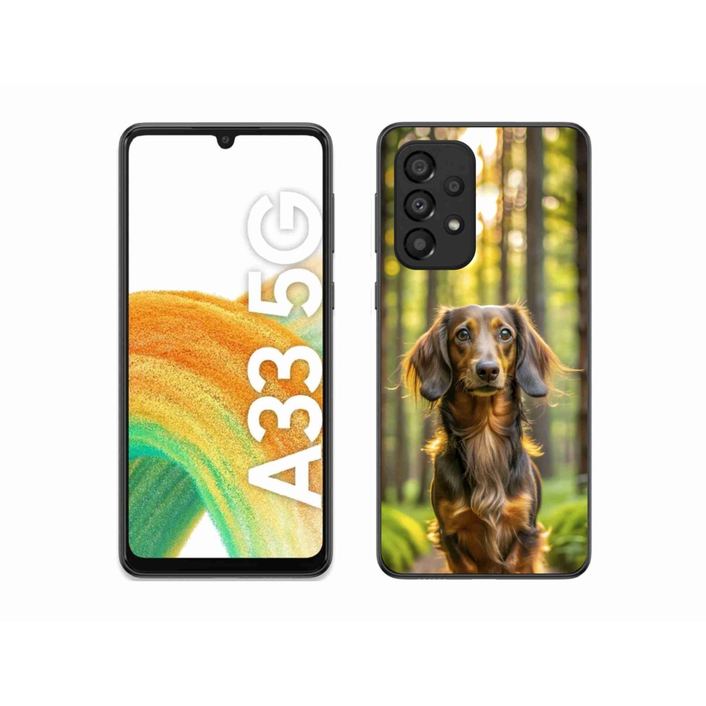 Gelový kryt mmCase na Samsung Galaxy A33 - jezevčík 4