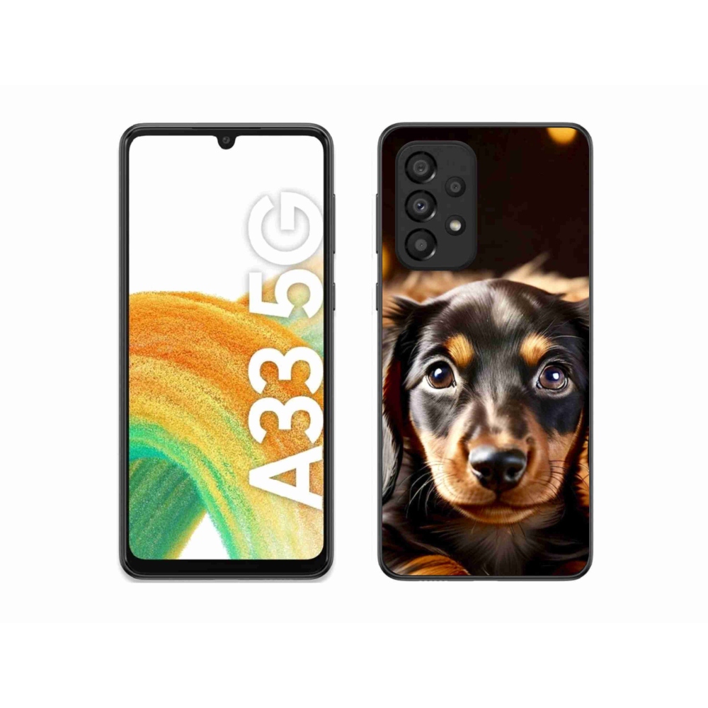 Gelový kryt mmCase na Samsung Galaxy A33 - jezevčík