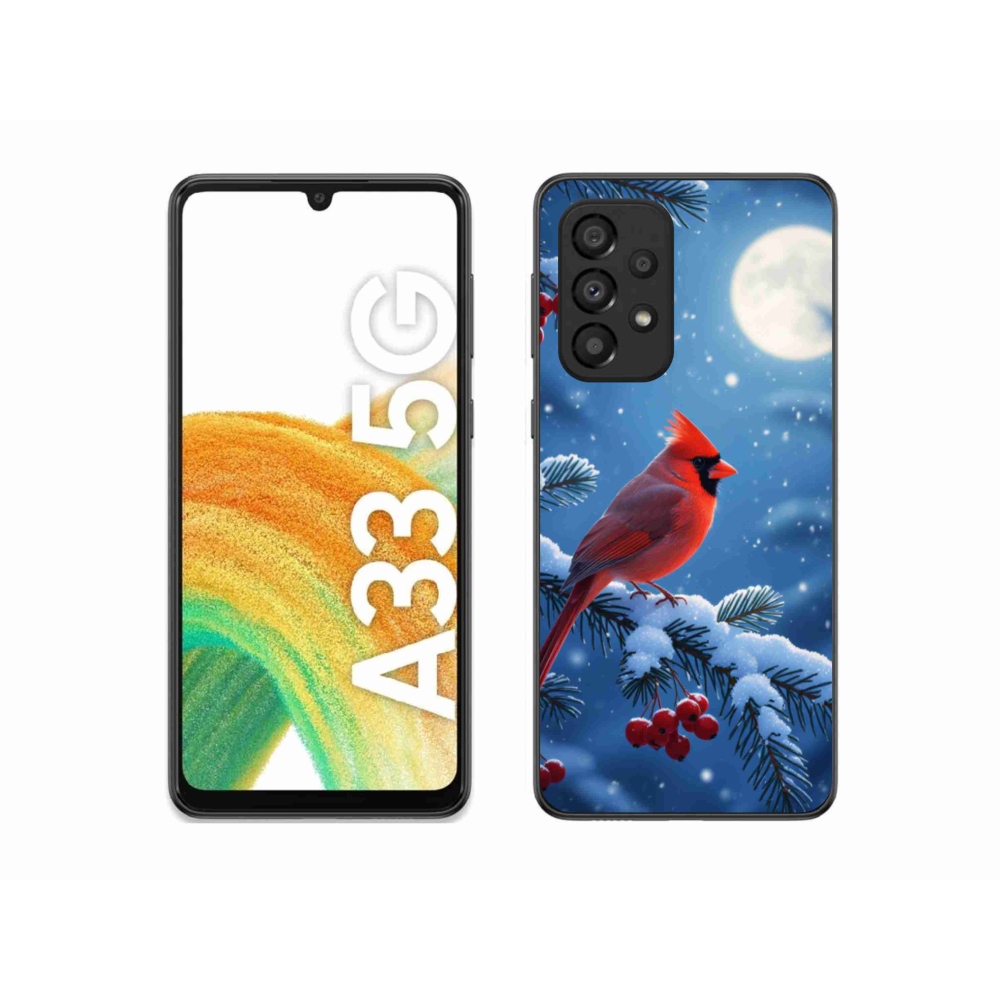 Gelový kryt mmCase na Samsung Galaxy A33 - kardinál červený