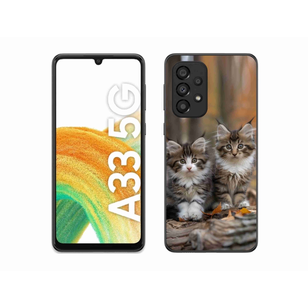 Gelový kryt mmCase na Samsung Galaxy A33 - kočičí duo 3