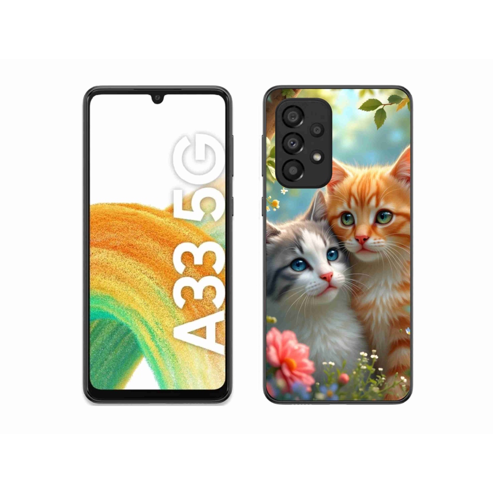Gelový kryt mmCase na Samsung Galaxy A33 - kočičí láska 2