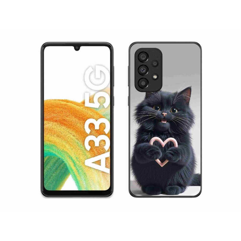 Gelový kryt mmCase na Samsung Galaxy A33 - kočičí láska 3