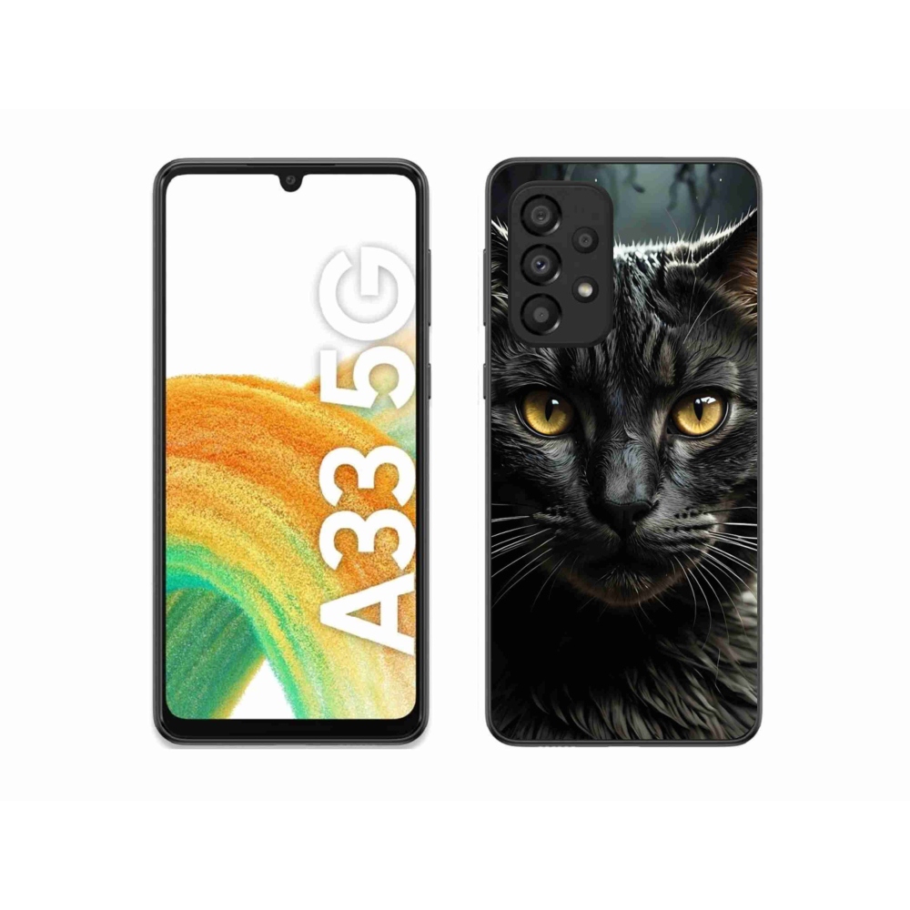 Gelový kryt mmCase na Samsung Galaxy A33 - kočičí pohled 3