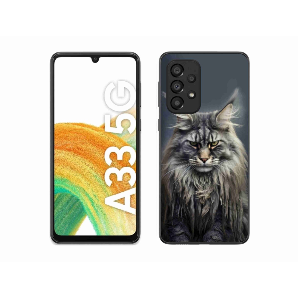 Gelový kryt mmCase na Samsung Galaxy A33 - kočíčí pohled 4