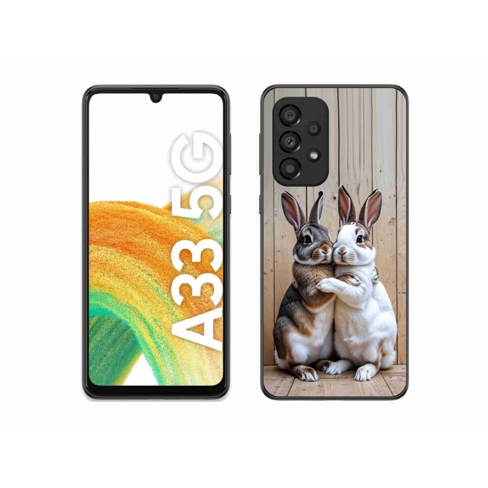 Gelový kryt mmCase na Samsung Galaxy A33 - králičí pár