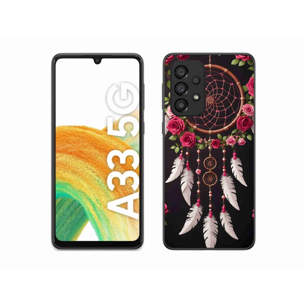 Gelový kryt mmCase na Samsung Galaxy A33 - lapač snů s růžemi