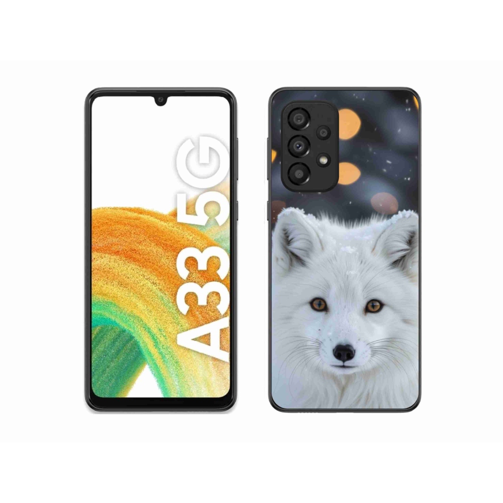 Gelový kryt mmCase na Samsung Galaxy A33 - liška polární