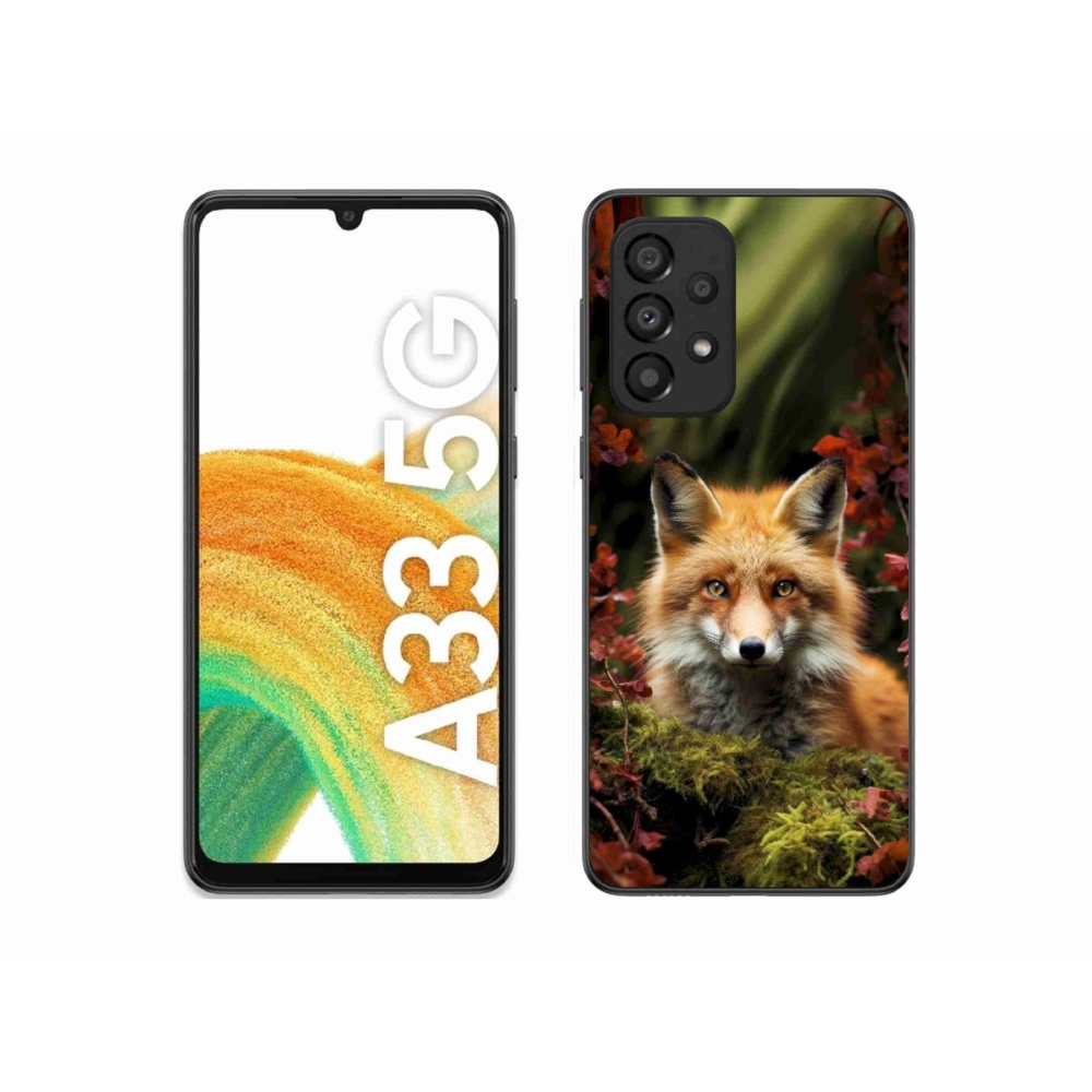 Gelový kryt mmCase na Samsung Galaxy A33 - liška v lese