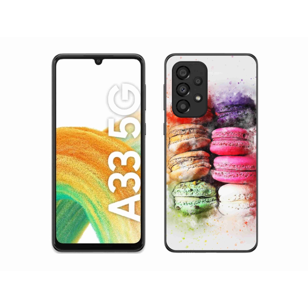 Gelový kryt mmCase na Samsung Galaxy A33 - makrónky