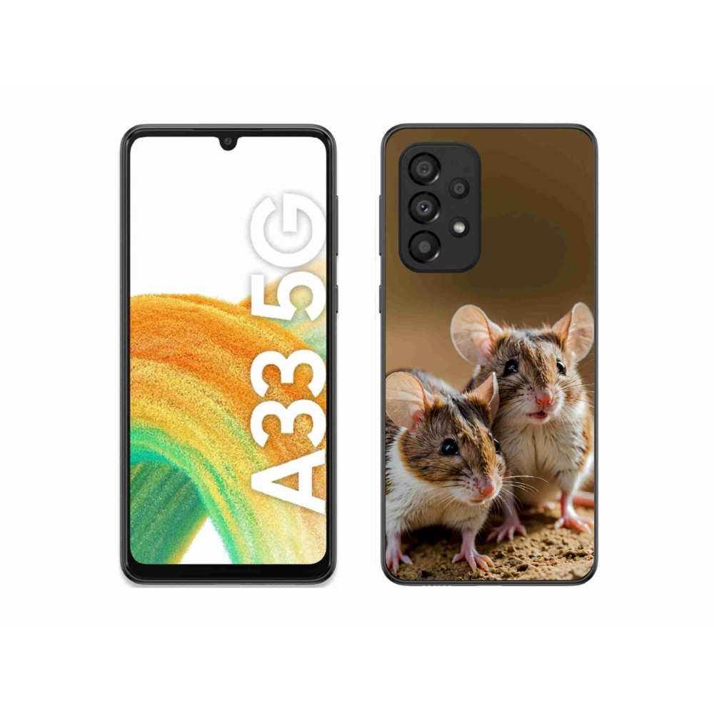 Gelový kryt mmCase na Samsung Galaxy A33 - myší duo