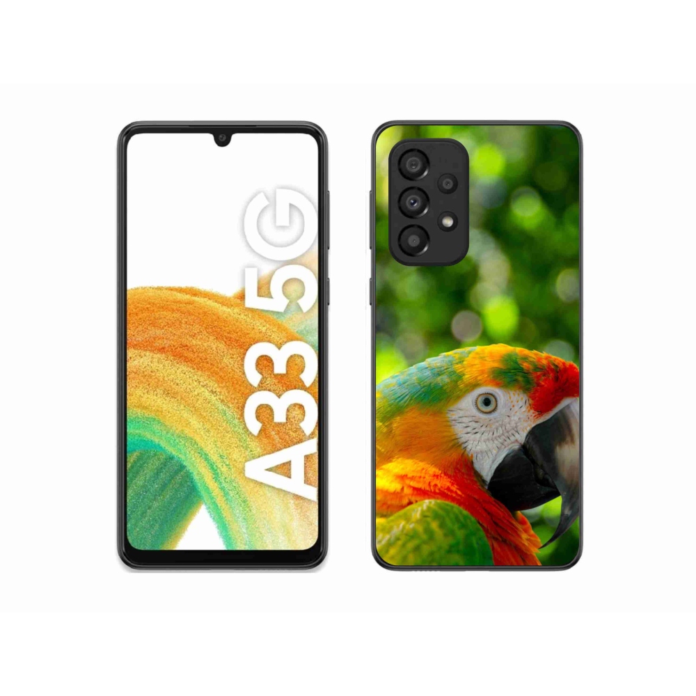 Gelový kryt mmCase na Samsung Galaxy A33 - papoušek ara 3