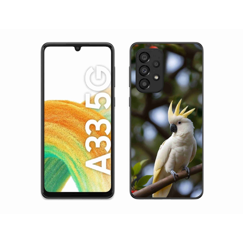 Gelový kryt mmCase na Samsung Galaxy A33 - papoušek kakadu 3