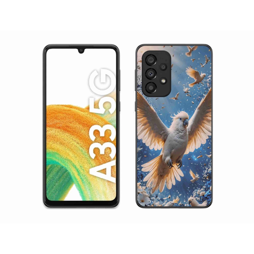 Gelový kryt mmCase na Samsung Galaxy A33 - papoušek kakadu