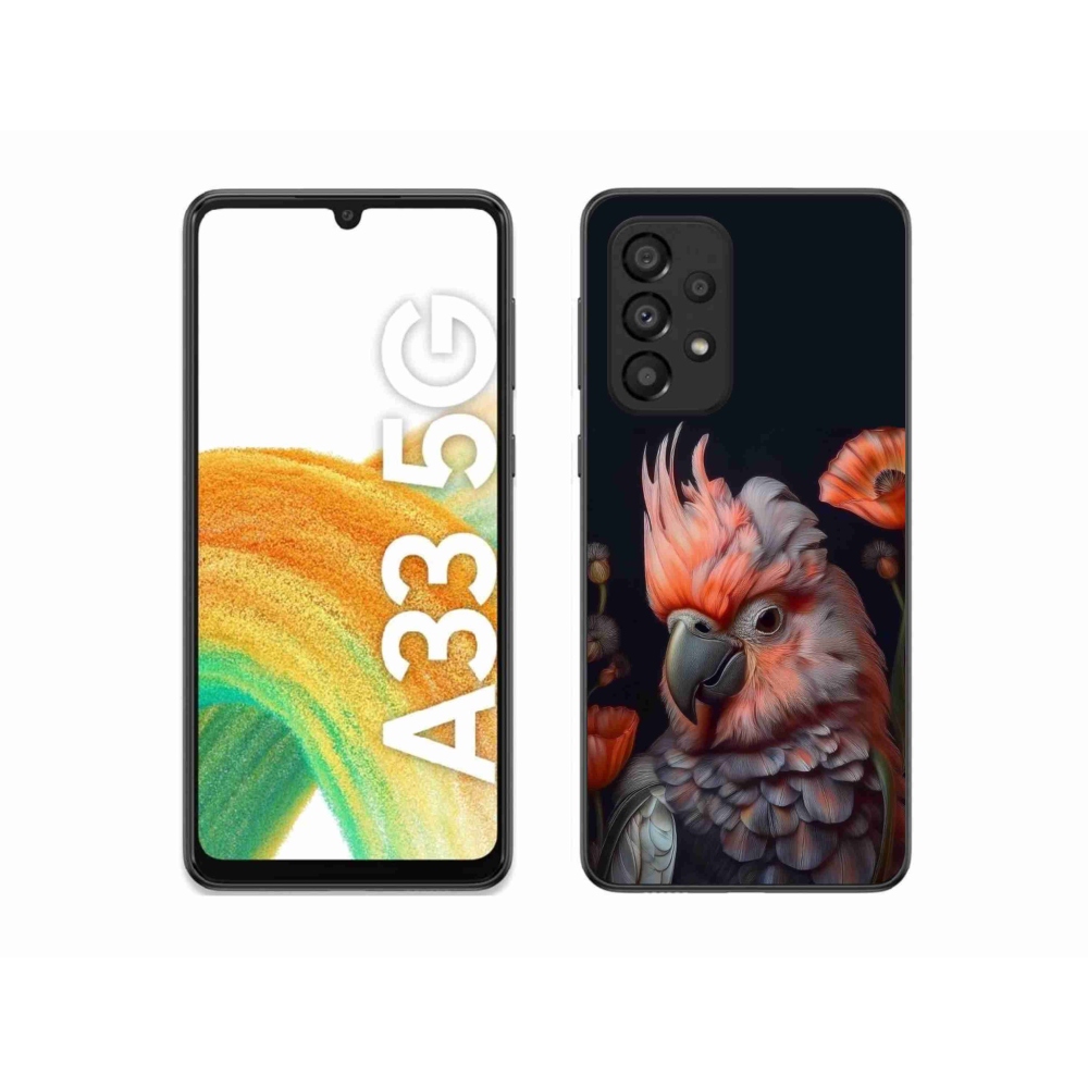 Gelový kryt mmCase na Samsung Galaxy A33 - papoušek kakadu v barvách