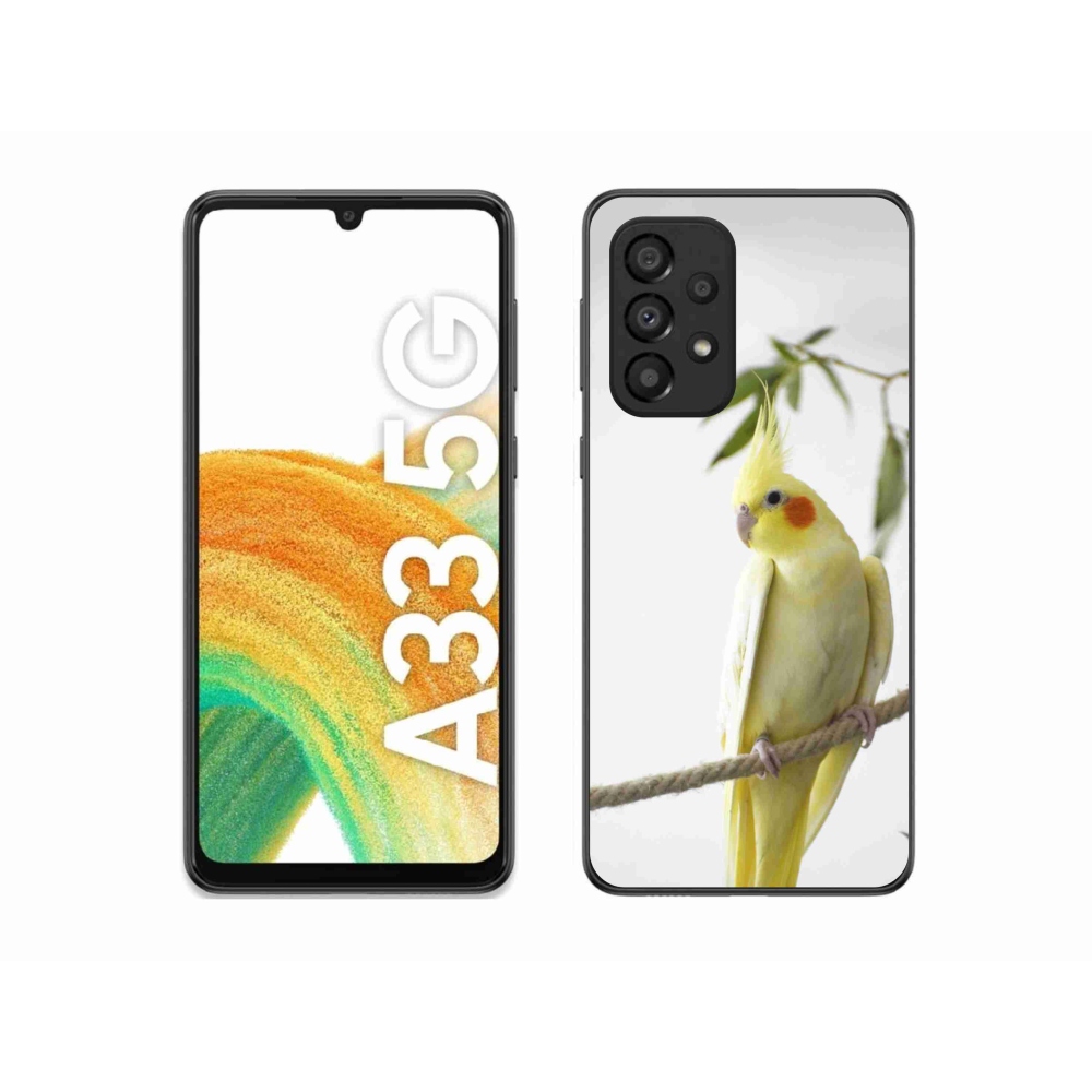 Gelový kryt mmCase na Samsung Galaxy A33 - papoušek korela chocholatá